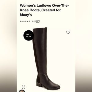 ALFANI Ludlowe over the knee Boots Size 9